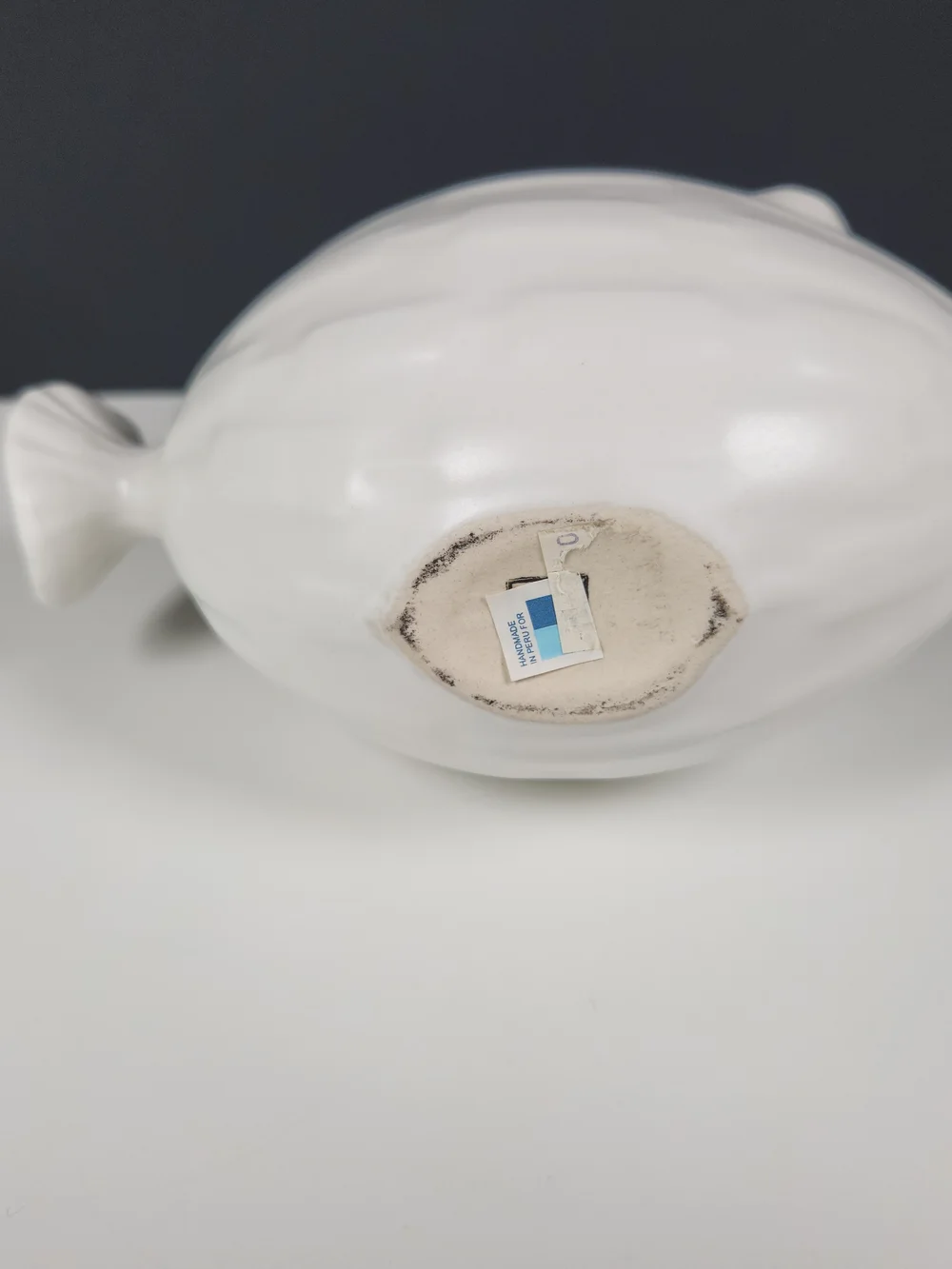 Jonathan Adler Puffer Blowfish White Ceramic Figurine | Coastal Art | Rare